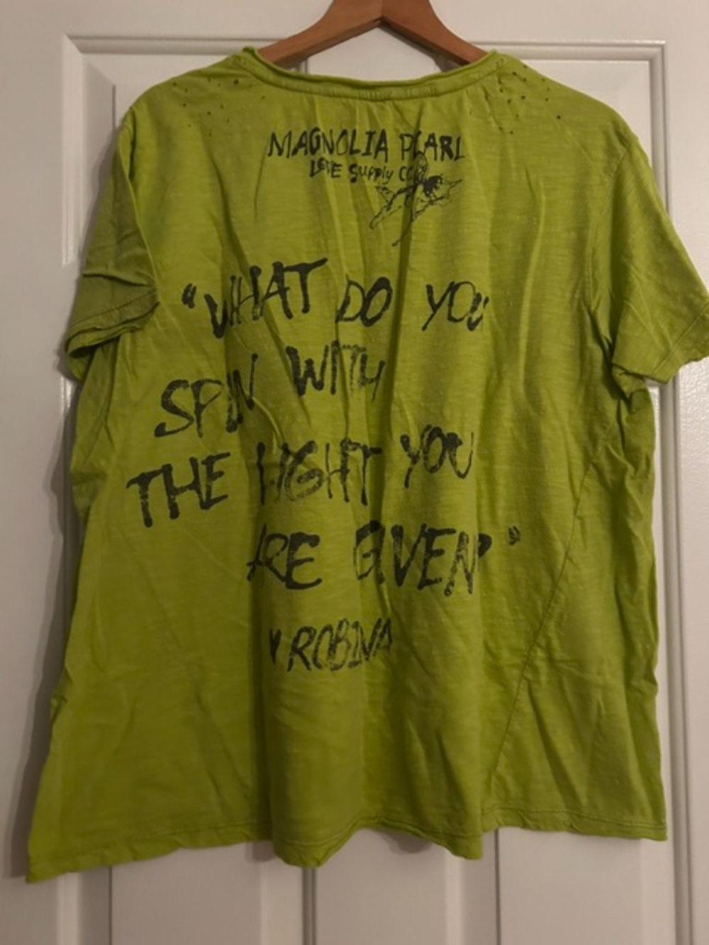 Magnolia Pearl Venice Lover Butterfly Tee - Yellow Plum - Picture 3 of 6